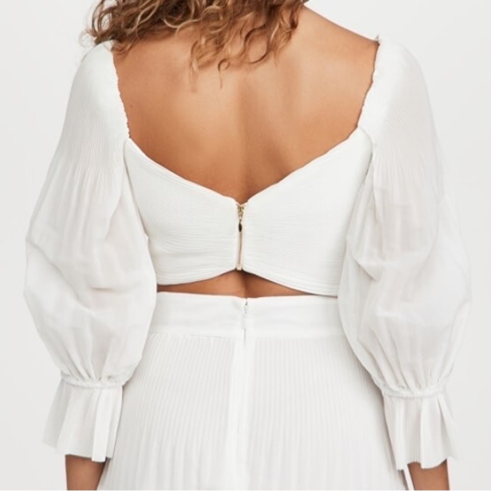 Zimmermann Wild Botanica Pleated Bodice Blouse - Picture 3 of 7